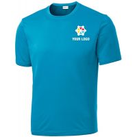 20-TST350, Tall Large, Atomic Blue, Left Chest, Your Logo + Gear.